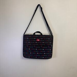 Dickies Star Print Messenger Bag Laptop Crossbody Black